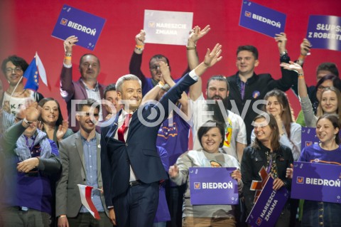  03.02.2019 WARSZAWA<br />KONWENCJA PARTII ROBERTA BIEDRONIA WIOSNA<br />N/Z ROBERT BIEDRON<br /> 