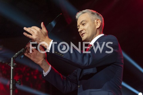  03.02.2019 WARSZAWA<br />KONWENCJA PARTII ROBERTA BIEDRONIA WIOSNA<br />N/Z ROBERT BIEDRON<br /> 