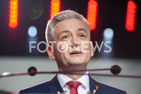  03.02.2019 WARSZAWA<br />KONWENCJA PARTII ROBERTA BIEDRONIA WIOSNA<br />N/Z ROBERT BIEDRON<br /> 