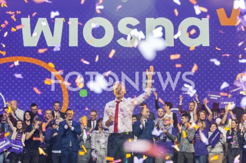  03.02.2019 WARSZAWA<br />KONWENCJA PARTII ROBERTA BIEDRONIA WIOSNA<br />N/Z ROBERT BIEDRON<br /> 