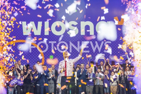  03.02.2019 WARSZAWA<br />KONWENCJA PARTII ROBERTA BIEDRONIA WIOSNA<br />N/Z ROBERT BIEDRON<br /> 