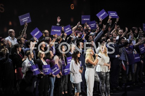  03.02.2019 WARSZAWA<br />KONWENCJA PARTII ROBERTA BIEDRONIA WIOSNA<br />N/Z ARTYSCI<br /> 