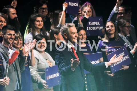  03.02.2019 WARSZAWA<br />KONWENCJA PARTII ROBERTA BIEDRONIA WIOSNA<br />N/Z ROBERT BIEDRON<br /> 