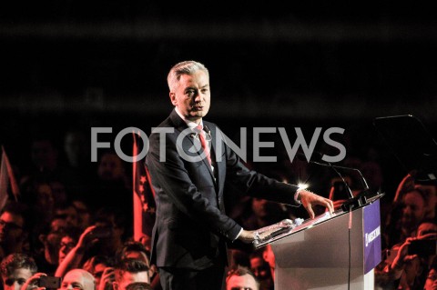  03.02.2019 WARSZAWA<br />KONWENCJA PARTII ROBERTA BIEDRONIA WIOSNA<br />N/Z ROBERT BIEDRON<br /> 