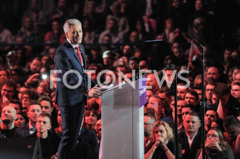  03.02.2019 WARSZAWA<br />KONWENCJA PARTII ROBERTA BIEDRONIA WIOSNA<br />N/Z ROBERT BIEDRON<br /> 