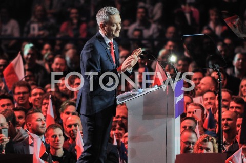  03.02.2019 WARSZAWA<br />KONWENCJA PARTII ROBERTA BIEDRONIA WIOSNA<br />N/Z ROBERT BIEDRON<br /> 