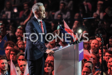  03.02.2019 WARSZAWA<br />KONWENCJA PARTII ROBERTA BIEDRONIA WIOSNA<br />N/Z ROBERT BIEDRON<br /> 
