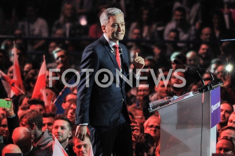  03.02.2019 WARSZAWA<br />KONWENCJA PARTII ROBERTA BIEDRONIA WIOSNA<br />N/Z ROBERT BIEDRON<br /> 