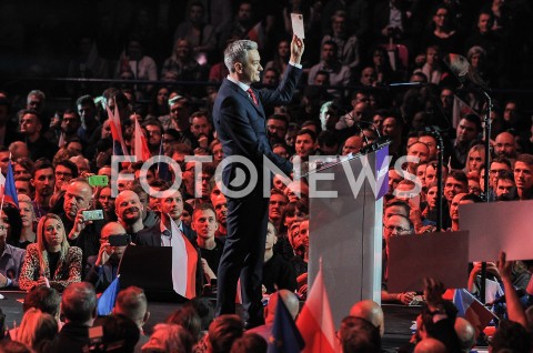  03.02.2019 WARSZAWA<br />KONWENCJA PARTII ROBERTA BIEDRONIA WIOSNA<br />N/Z ROBERT BIEDRON<br /> 