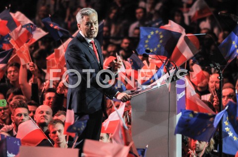  03.02.2019 WARSZAWA<br />KONWENCJA PARTII ROBERTA BIEDRONIA WIOSNA<br />N/Z ROBERT BIEDRON<br /> 