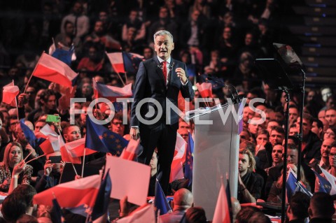  03.02.2019 WARSZAWA<br />KONWENCJA PARTII ROBERTA BIEDRONIA WIOSNA<br />N/Z ROBERT BIEDRON<br /> 