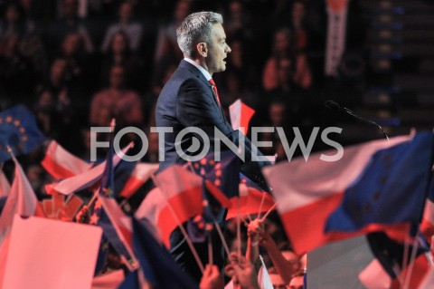  03.02.2019 WARSZAWA<br />KONWENCJA PARTII ROBERTA BIEDRONIA WIOSNA<br />N/Z ROBERT BIEDRON<br /> 