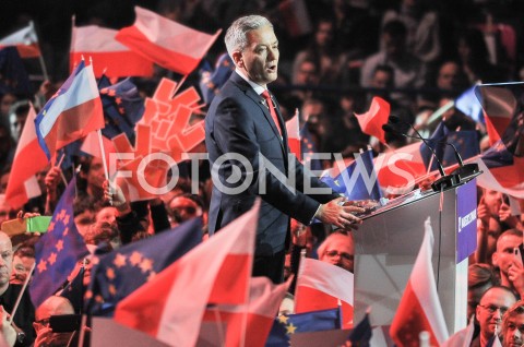  03.02.2019 WARSZAWA<br />KONWENCJA PARTII ROBERTA BIEDRONIA WIOSNA<br />N/Z ROBERT BIEDRON<br /> 