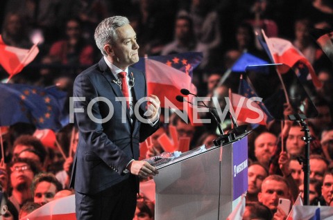  03.02.2019 WARSZAWA<br />KONWENCJA PARTII ROBERTA BIEDRONIA WIOSNA<br />N/Z ROBERT BIEDRON<br /> 