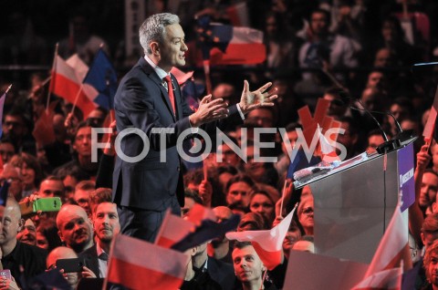  03.02.2019 WARSZAWA<br />KONWENCJA PARTII ROBERTA BIEDRONIA WIOSNA<br />N/Z ROBERT BIEDRON<br /> 