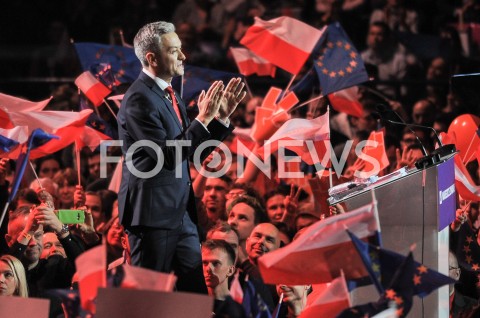  03.02.2019 WARSZAWA<br />KONWENCJA PARTII ROBERTA BIEDRONIA WIOSNA<br />N/Z ROBERT BIEDRON<br /> 