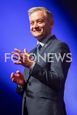  04.02.2019 LODZ <br />KONWENCJA REGIONALNA PARTII WIOSNA ROBERTA BIEDRONIA W LODZI<br />N/Z ROBERT BIEDRON<br /> 