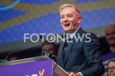  04.02.2019 LODZ <br />KONWENCJA REGIONALNA PARTII WIOSNA ROBERTA BIEDRONIA W LODZI<br />N/Z ROBERT BIEDRON<br /> 