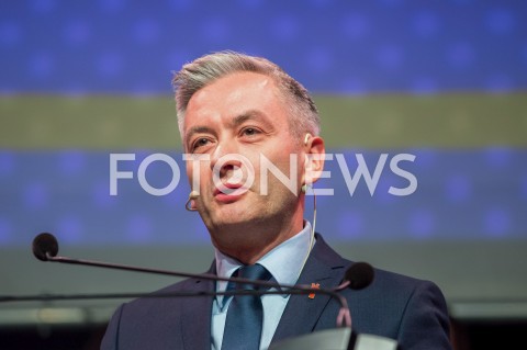  04.02.2019 LODZ <br />KONWENCJA REGIONALNA PARTII WIOSNA ROBERTA BIEDRONIA W LODZI<br />N/Z ROBERT BIEDRON<br /> 