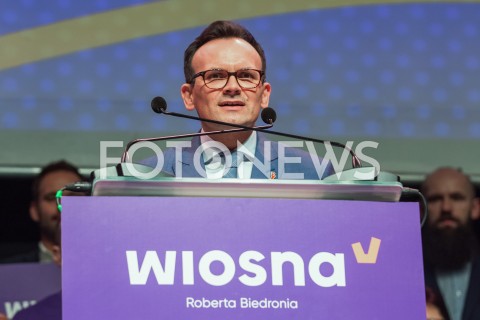  04.02.2019 LODZ <br />KONWENCJA REGIONALNA PARTII WIOSNA ROBERTA BIEDRONIA W LODZI<br />N/Z MARCIN ANASZEWICZ<br /> 