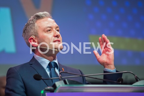  04.02.2019 LODZ <br />KONWENCJA REGIONALNA PARTII WIOSNA ROBERTA BIEDRONIA W LODZI<br />N/Z ROBERT BIEDRON<br /> 