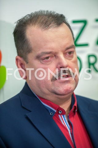  04.02.2019 WARSZAWA<br />
KONFERENCJA PRASOWA PRZEWODNICZACEGO OPZZ ROLNIKOW I ORGANIZACJI ROLNICZYCH<br />
N/Z PRZEWODNICZACY OPZZ SLAWOMIR IZDEBSKI<br />
 
