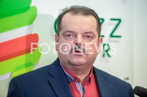  04.02.2019 WARSZAWA<br />
KONFERENCJA PRASOWA PRZEWODNICZACEGO OPZZ ROLNIKOW I ORGANIZACJI ROLNICZYCH<br />
N/Z PRZEWODNICZACY OPZZ SLAWOMIR IZDEBSKI<br />
 