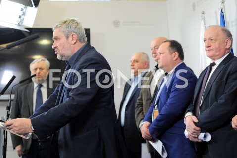  04.02.2019 WARSZAWA<br />KONFERENCJA PRASOWA MINISTRA ROLNICTWA<br />N/Z JAN KRZYSZTOF ARDANOWSKI<br /> 