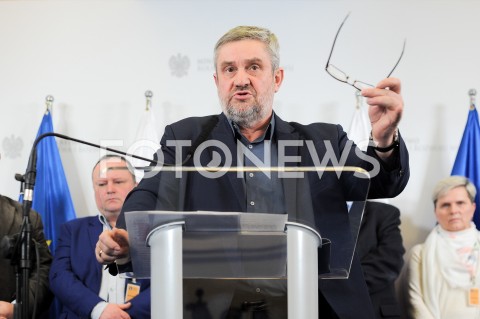 Konferencja ministra rolnictwa Jana Krzysztofa Ardanowskiego w Warszawie