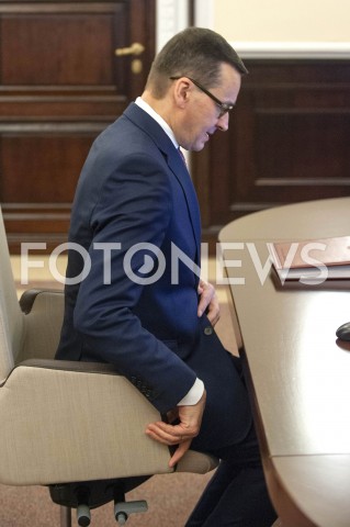  05.02.2019 WARSZAWA<br />POSIEDZENIE RZADU<br />N/Z PREMIER MATEUSZ MORAWIECKI<br /> 