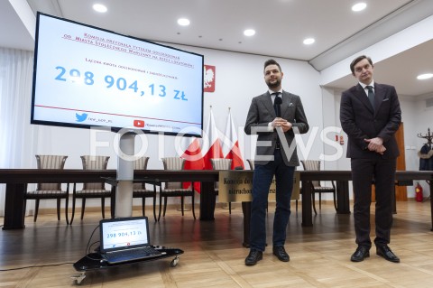  05.02.2019 WARSZAWA<br />KONFERENCJA PRASOWA KOMISJI WERYFIKACYJNEJ <br />N/Z PATRYK JAKI SEBASTIAN KALETA<br /> 