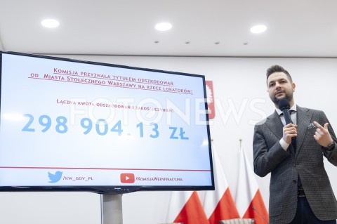  05.02.2019 WARSZAWA<br />KONFERENCJA PRASOWA KOMISJI WERYFIKACYJNEJ <br />N/Z PATRYK JAKI<br /> 