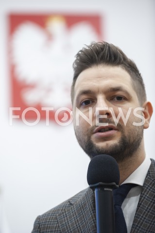  05.02.2019 WARSZAWA<br />KONFERENCJA PRASOWA KOMISJI WERYFIKACYJNEJ <br />N/Z PATRYK JAKI<br /> 