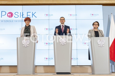 Konferencja na temat rządowego programu "Posiłek w szkole i w domu" w Warszawie