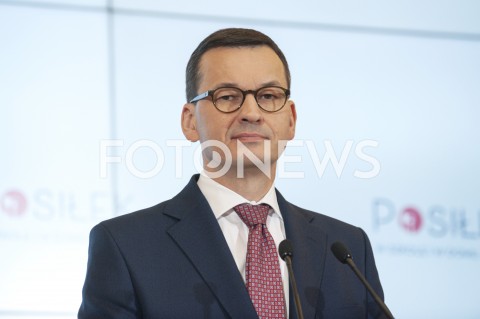  05.02.2019 WARSZAWA<br />KONFERENCJA POSILEK W DOMU I W SZKOLE<br />N/Z PREMIER MATEUSZ MORAWIECKI<br /> 