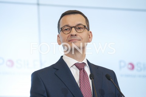  05.02.2019 WARSZAWA<br />KONFERENCJA POSILEK W DOMU I W SZKOLE<br />N/Z PREMIER MATEUSZ MORAWIECKI<br /> 