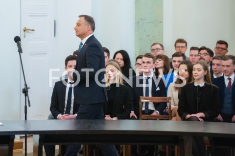  05.02.2019 WARSZAWA<br />
DEBATA OKSFORDZKA DOTYCZACA OBRAD OKRAGLEGO STOLU<br />
N/Z PREZYDENT RP ANDRZEJ DUDA<br />
 
