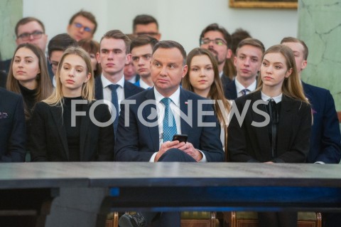  05.02.2019 WARSZAWA<br />
DEBATA OKSFORDZKA DOTYCZACA OBRAD OKRAGLEGO STOLU<br />
N/Z PREZYDENT RP ANDRZEJ DUDA<br />
 