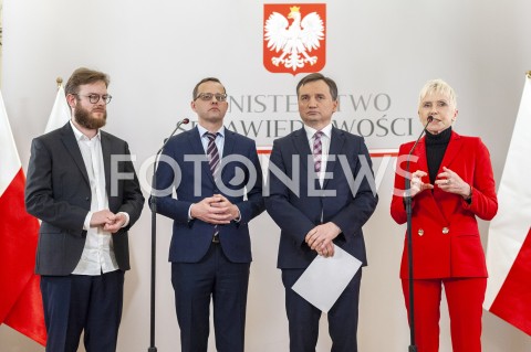  06.02.2019 WARSZAWA<br />KONFERENCJA NA TEMAT BUDOWY KLINIKI BUDZIK DLA DOROSLYCH<br />N/Z EWA BLASZCZYK ZBIGNIEW ZIOBRO TOMASZ JASTRZEBSKI MARCIN ROMANOWSKI<br /> 