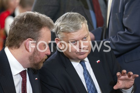  08.02.2019 WARSZAWA SEJM<br />OBCHODY 100LECIA PARLAMENTARYZMU<br />N/Z MAREK SUSKI LUKASZ SZUMOWSKI<br /> 