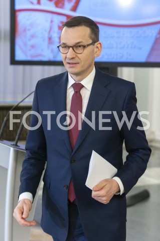  08.02.2019 WARSZAWA SEJM<br />OBCHODY 100LECIA PARLAMENTARYZMU<br />N/Z PREMIER MATEUSZ MORAWIECKI <br /> 