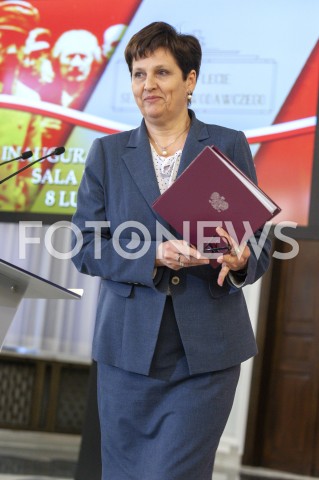  08.02.2019 WARSZAWA SEJM<br />OBCHODY 100LECIA PARLAMENTARYZMU<br />N/Z HALINA SZYMANSKA<br /> 