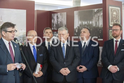  08.02.2019 WARSZAWA SEJM<br />OBCHODY 100LECIA PARLAMENTARYZMU<br />N/Z MAREK KUCHCINSKI MICHAL SEWERYNSKI MAREK SUSKI LUKASZ SZUMOWSKI<br /> 