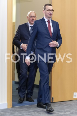  08.02.2019 WARSZAWA<br />ODPRAWA DOTYCZACA WDROZEN W ESCAPE ROOMACH<br />N/Z PREMIER MATEUSZ MORAWIECKI JOACHIM BRUDZINSKI<br /> 