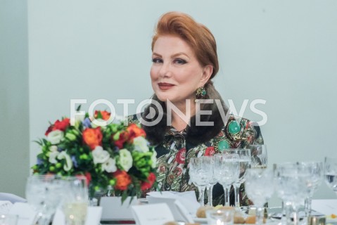  11.02.2019 WARSZAWA<br />SPOTKANIE PREZYDENTA RP Z SZEFAMI MISJI DYPLOMATYCZNYCH PANSTW INICJATYWY TROJMORZA<br />N/Z GEORGETTE MOSBACHER<br /> 