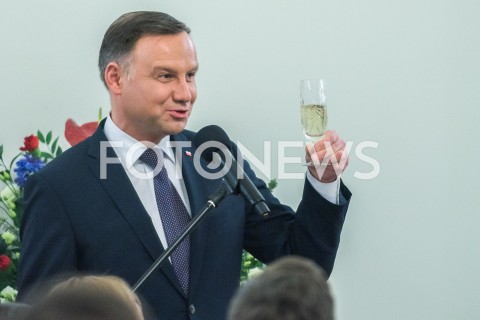  11.02.2019 WARSZAWA<br />SPOTKANIE PREZYDENTA RP Z SZEFAMI MISJI DYPLOMATYCZNYCH PANSTW INICJATYWY TROJMORZA<br />N/Z PREZYDENT RP ANDRZEJ DUDA<br /> 