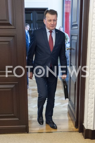  12.02.2019 WARSZAWA<br />POSIEDZENIE RADY MINISTROW<br />POSIEDZENIE RZADU<br />N/Z MARIUSZ BLASZCZAK<br /> 