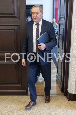  12.02.2019 WARSZAWA<br />POSIEDZENIE RADY MINISTROW<br />POSIEDZENIE RZADU<br />N/Z HENRYK KOWALCZYK<br /> 
