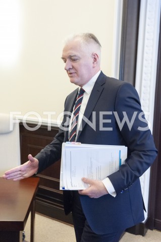  12.02.2019 WARSZAWA<br />POSIEDZENIE RADY MINISTROW<br />POSIEDZENIE RZADU<br />N/Z JAROSLAW GOWIN<br /> 
