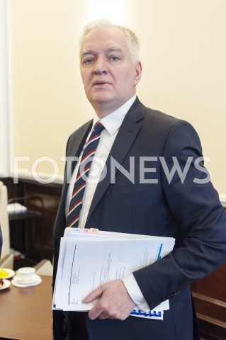  12.02.2019 WARSZAWA<br />POSIEDZENIE RADY MINISTROW<br />POSIEDZENIE RZADU<br />N/Z JAROSLAW GOWIN<br /> 